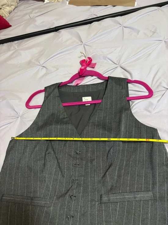 A NEW DAY pinstripe corporate chic vest - Picture 12 of 12